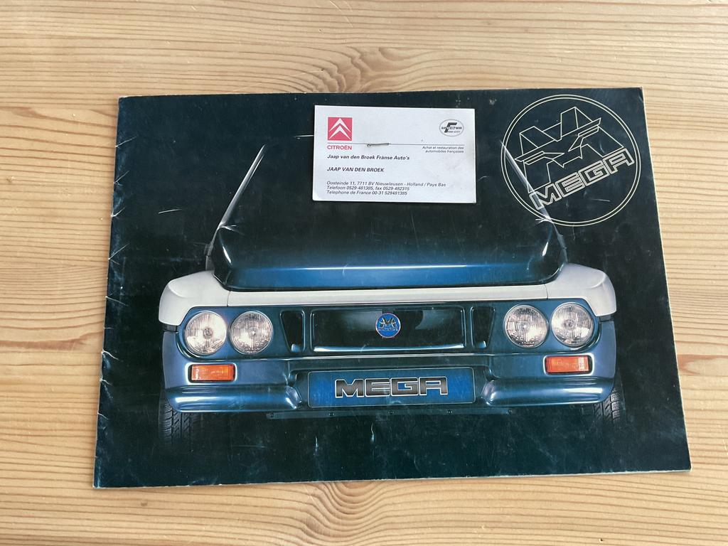 Aixam Mega Tjaffer/Ranch originele folder en onderdelenboek, Ophalen, Gelezen, Overige merken