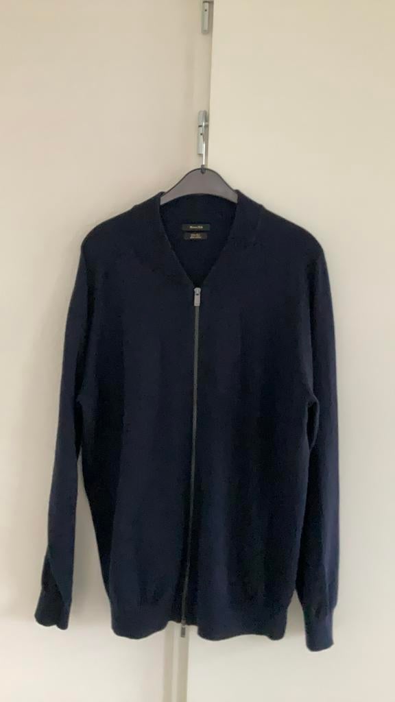Massimo Dutti vest, Kleding | Heren, Truien en Vesten, Ophalen of Verzenden, Zo goed als nieuw, Maat 56/58 (XL), Blauw