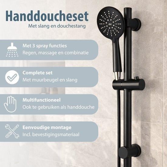 Shower Doucheset - douchekop met handdouche en slang