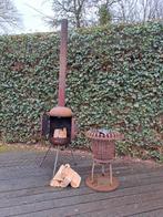 Rustieke vuurkorf / ijzeren houtkachel, Ophalen, Gebruikt