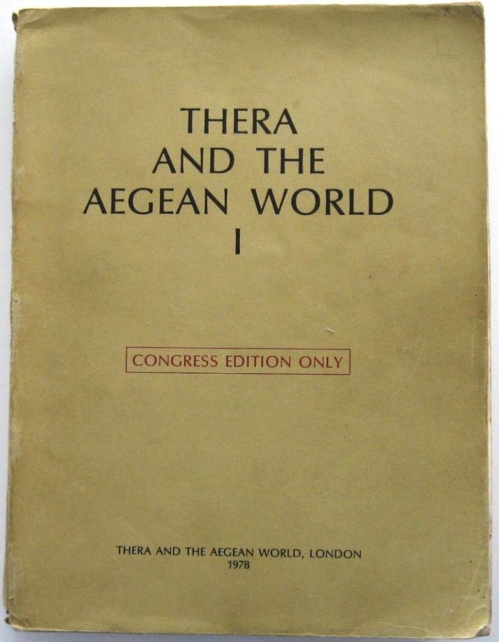 Thera and the Aegean World I PB Congress Edition Griekenland, Boeken, Geschiedenis | Wereld, Zo goed als nieuw, Europa, 14e eeuw of eerder
