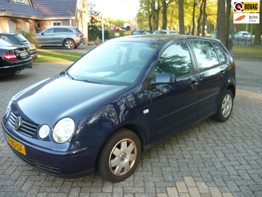 Volkswagen Polo 1.4-16V, Auto's, Volkswagen, Voorwielaandrijving, Stof, 4 cilinders, Blauw