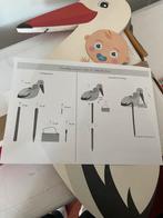 Geboortebord Ooievaar met Baby - Jongen, Kinderen en Baby's, Kraamcadeaus en Geboorteborden, Ophalen of Verzenden, Gebruikt, Geboortebord