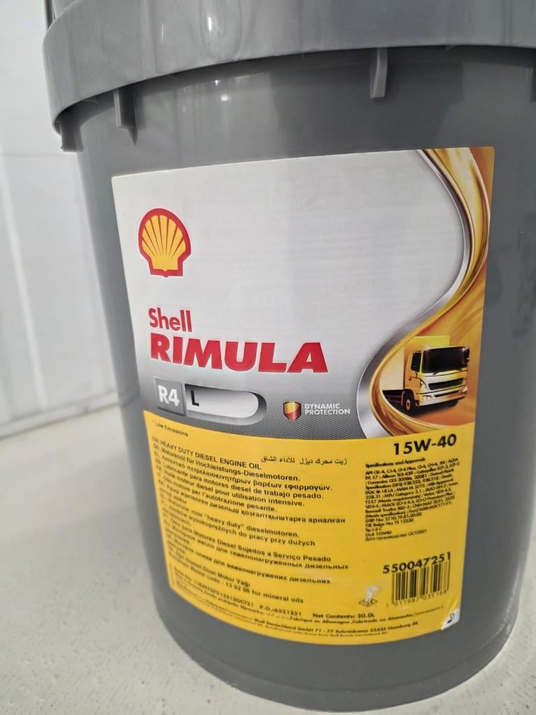 Oil for Diesel Shell Rimula r4L, Motor en Besturing