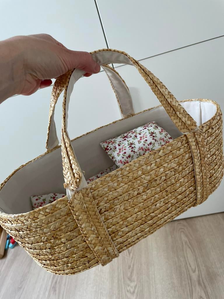 Mini mommy (Astrup) poppen mandje, Ophalen of Verzenden, Zo goed als nieuw, Babypop