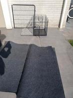 Puppyset: bench 60x41x51 met kussen, puppyren en vloerkleden, Dieren en Toebehoren, Hondenbenches, Ophalen, Zo goed als nieuw