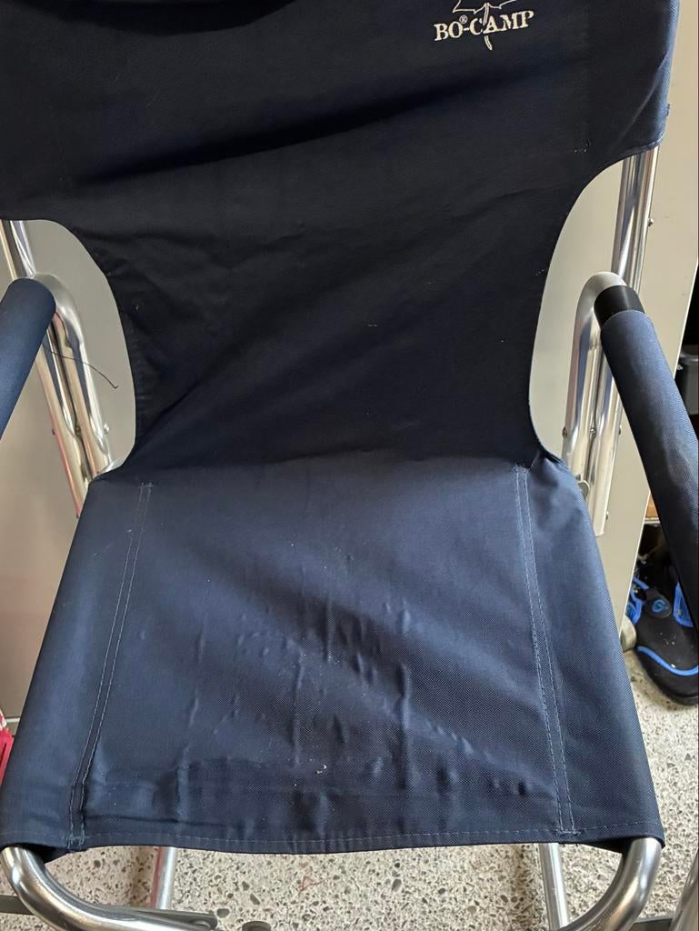 Bo-Camp opvouwbare campingstoel - Donkerblauw, Ophalen, Gebruikt, Campingstoel