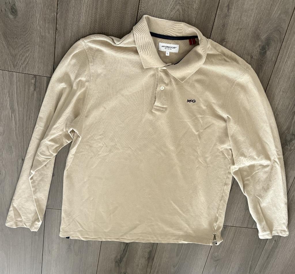 Mooie polo van Mc Gregor, Kleding | Heren, T-shirts, Zo goed als nieuw, Maat 52/54 (L), Beige, Ophalen of Verzenden