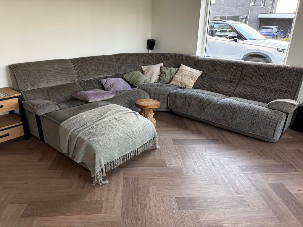 H&H Groot bankstel, 280x280 cm, van Home Center Wolvega, Ophalen, 250 tot 300 cm, Hoekbank, 75 tot 100 cm