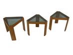 Vintage Set van 3 bijzettafels van Porada Arredi, jaren 70, Minder dan 55 cm, Gebruikt, Vintage, Vintage
