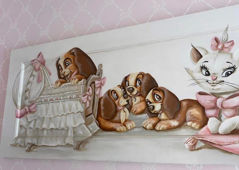 Disney schilderijen marie & lady, Ophalen of Verzenden
