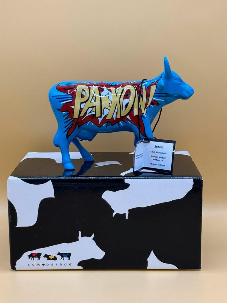 Cow Parade Pa-Kow Medium Pop Art Cowparade Auckland, Antiek en Kunst, Kunst | Designobjecten, Ophalen of Verzenden