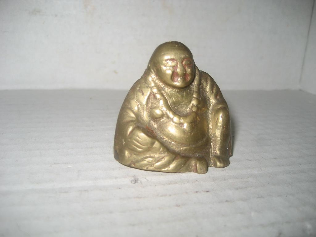 Boeddha messing 3 x kleine, Ophalen of Verzenden