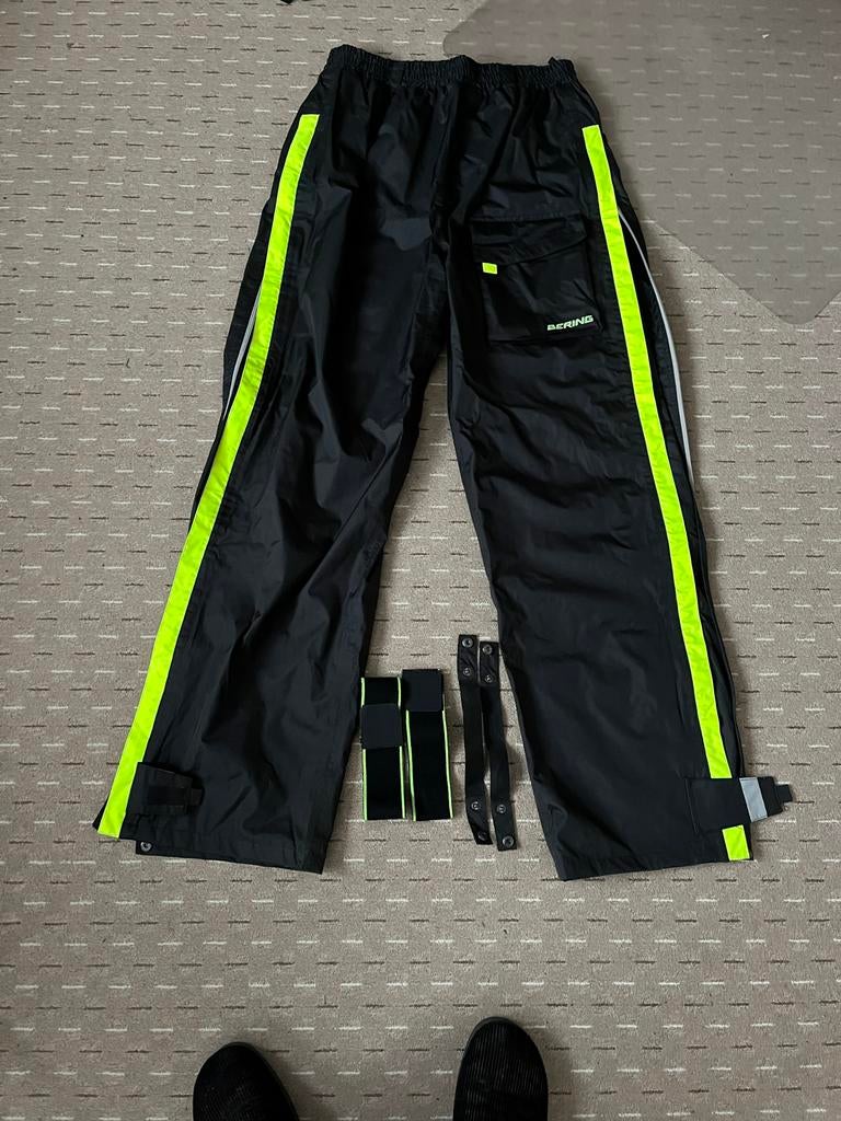 Motor regenbroek , zwart met reflecterende details., Motoren, Kleding | Motorkleding, Ophalen of Verzenden, Tweedehands, Broek | textiel
