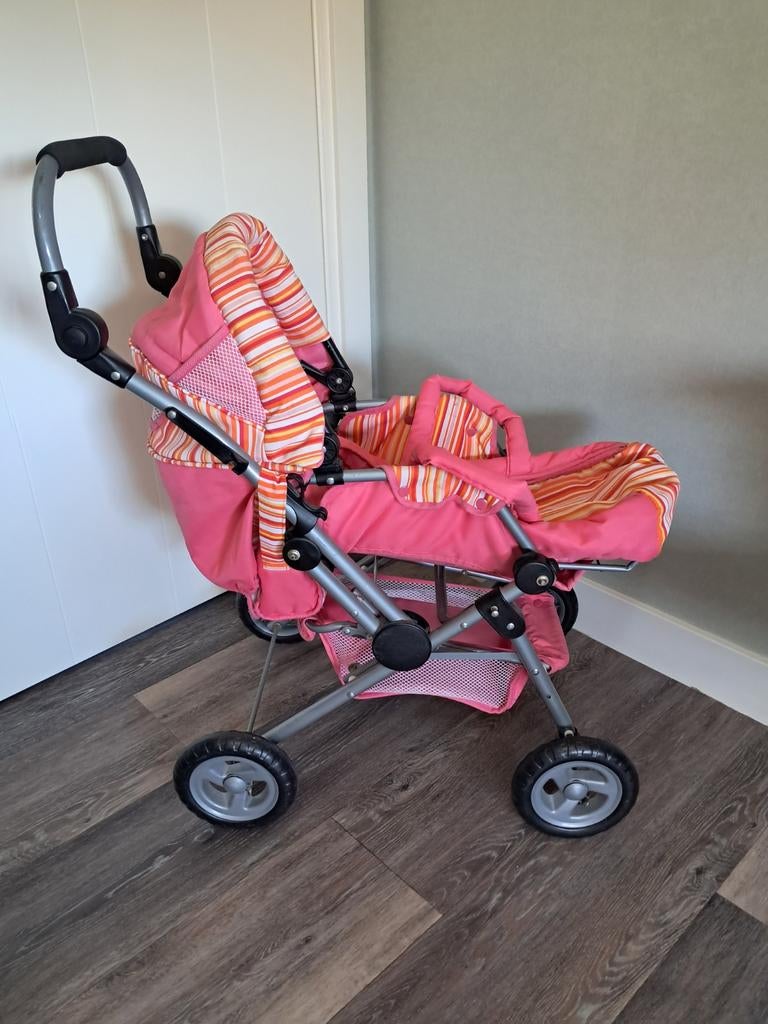Mooie kinderwagen - Speelgoed, Gebruikt, Verstelbare duwstang, Ophalen, Kinderwagen