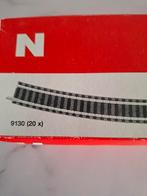Fleischmann 9130 gebogen Rails, 20 stuks., Ophalen of Verzenden, Gelijkstroom, Rails, Fleischmann