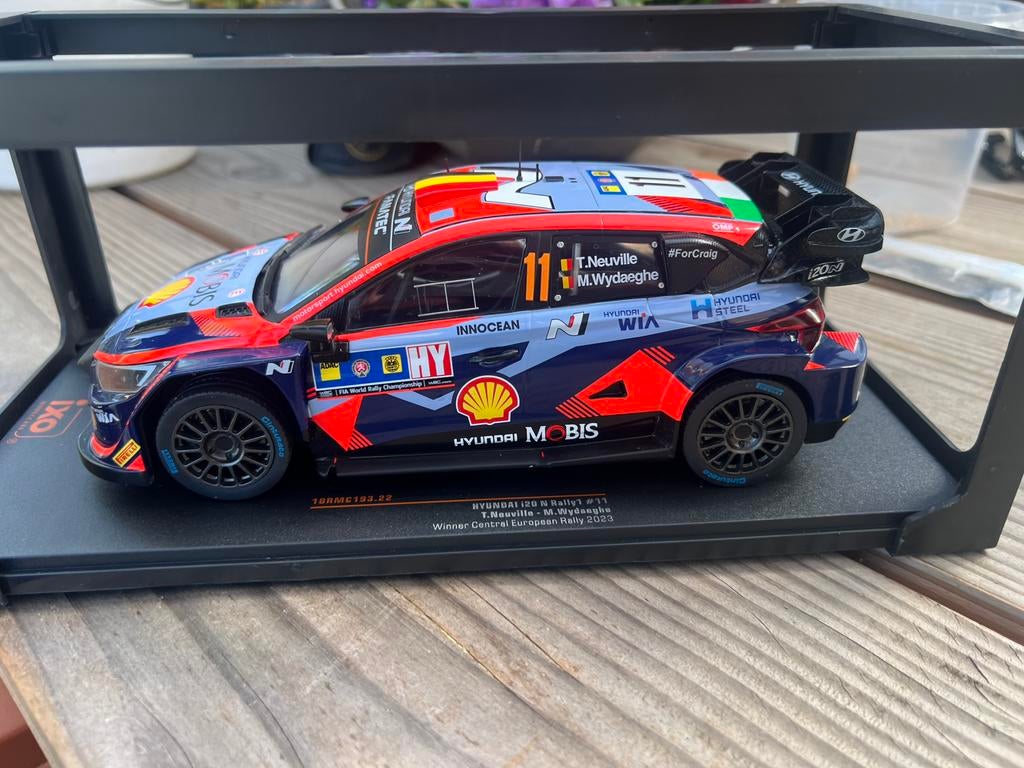 1:18 IXO Hyundai WRC rally Neuville, Ophalen of Verzenden, Nieuw, Overige merken