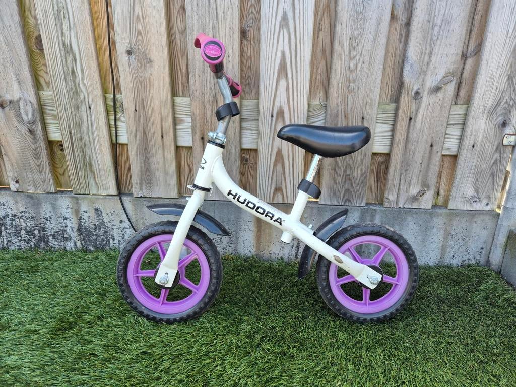 Hudora Loopfiets - Wit, Roze en Paars, Ophalen, Gebruikt, Loopfiets