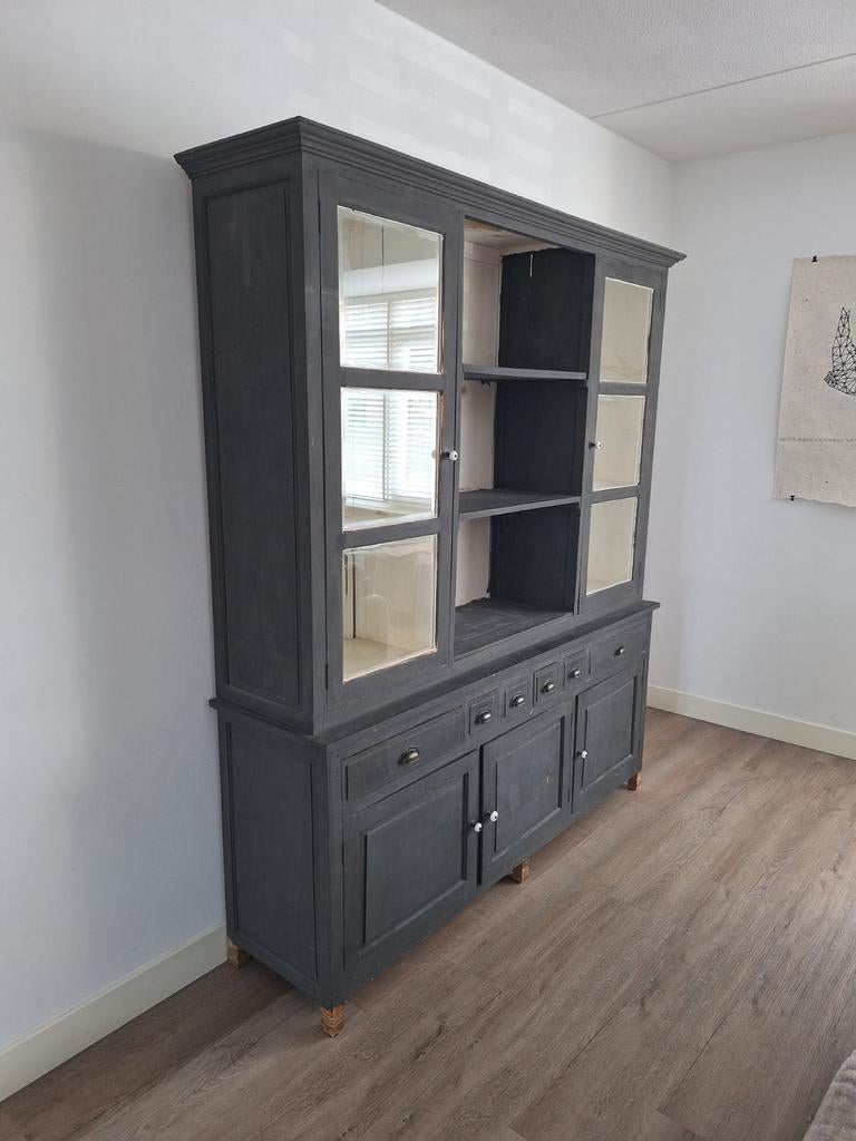 Teak houten apothekerskast, Ophalen