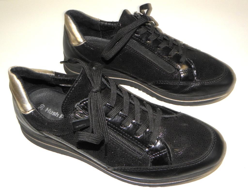 Zwarte Hush Puppies Sneakers maat 39, Zwart, Ophalen of Verzenden, Hush Puppies, Sneakers of Gympen