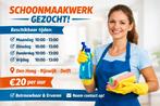 Schoonmaakwerk aangeboden – Den Haag, Rijswijk & Delft, 33 - 40 uur, Vanaf 10 jaar, Overige vormen
