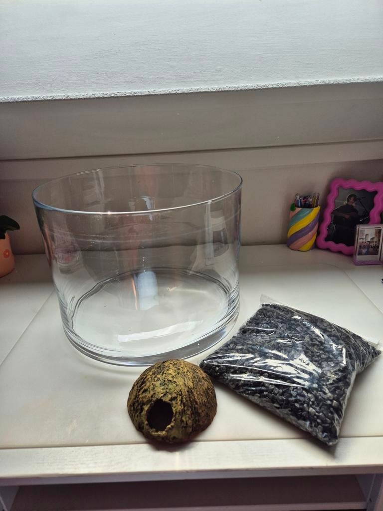 Vissenkom, Dieren en Toebehoren, Vissen | Aquaria en Toebehoren, Ophalen, Zo goed als nieuw, Leeg aquarium