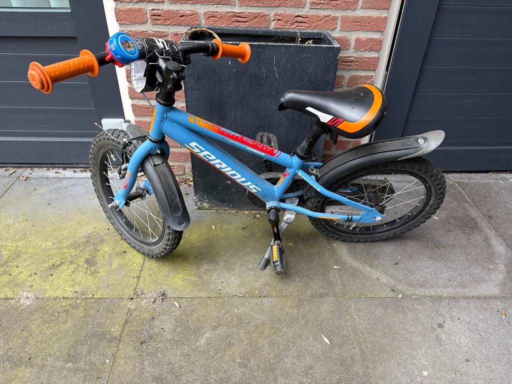 Serious Kinderfiets 16 inch - Blauw met Paw Patrol bel, Ophalen, Gebruikt, 16 tot 20 inch