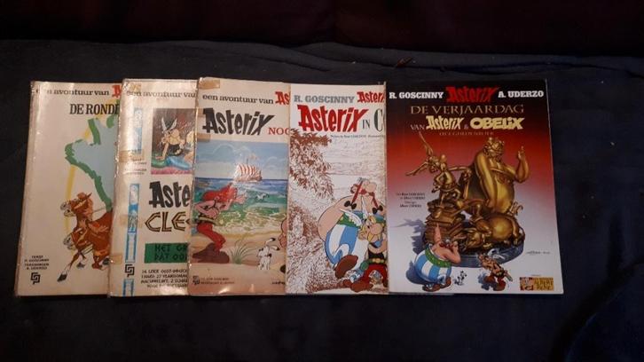 Asterix en Obelix stripboeken (5), Boeken, Stripboeken, Gelezen, Meerdere stripboeken, Ophalen of Verzenden