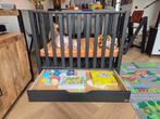 Zwart TWF ledikant met lade, Kinderen en Baby's, Babywiegjes en Ledikanten, Ophalen, Gebruikt, Ledikant