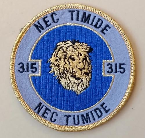 patch KLu 315 sqn, Verzamelen, Verzenden, Luchtmacht, Nederland, Embleem of Badge