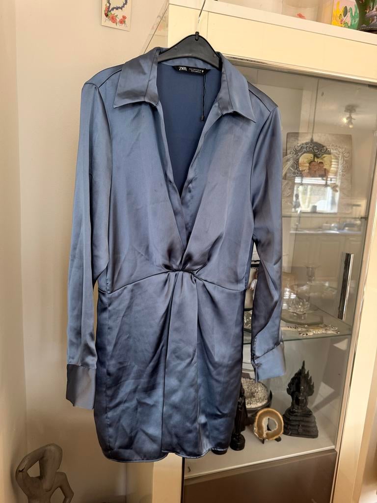 Mini jurk Zara maat M, Kleding | Dames, Jurken, Maat 38/40 (M), Blauw, Ophalen of Verzenden, Zo goed als nieuw