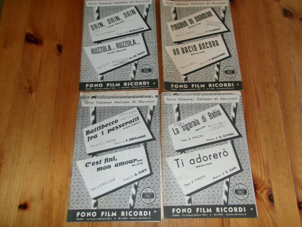 Fono Film Ricordi Milano 24x, Gebruikt, Ophalen of Verzenden, Artiest of Componist, Piano