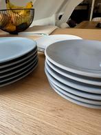 Servies wit en grijs van Hema en Ikea - Gebaksbordjes, ontbi, Ophalen, Gebruikt, Keramiek, Effen
