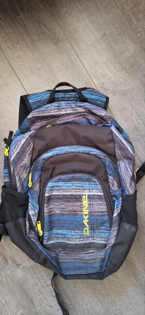 Dakine Schooltas / Rugzak - Blauw/Grijs gestreept, 40 tot 50 cm, Ophalen of Verzenden, Gebruikt, 30 tot 40 cm