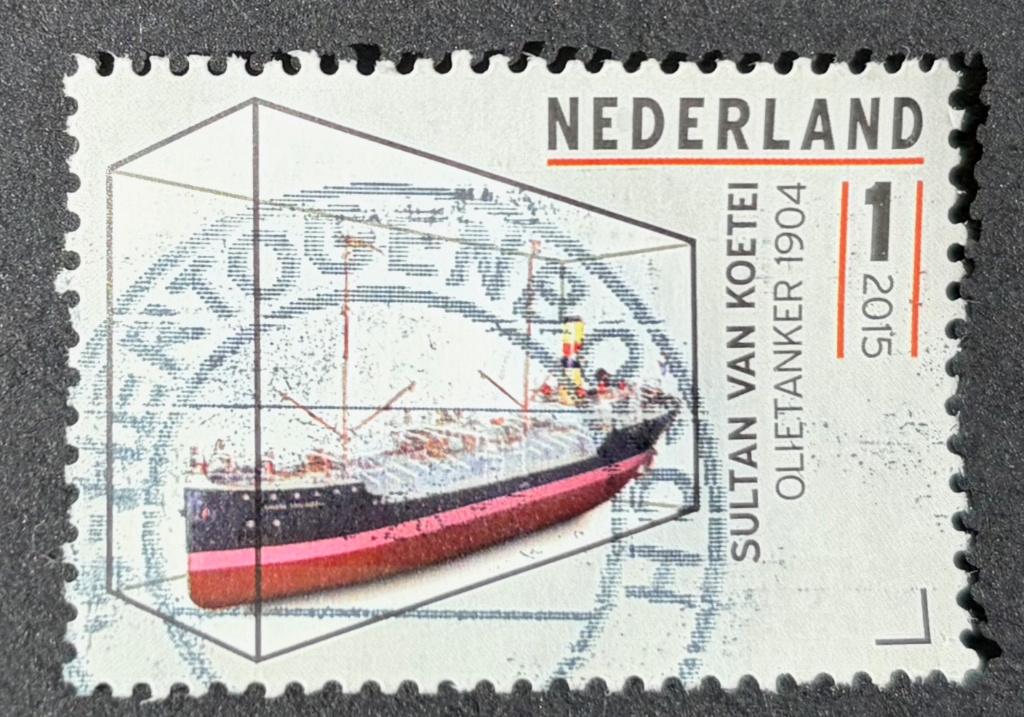Postzegel Nederland scheepsmodel olietanker Sultan van.., Postzegels en Munten, Postzegels | Nederland, Ophalen of Verzenden, Na 1940