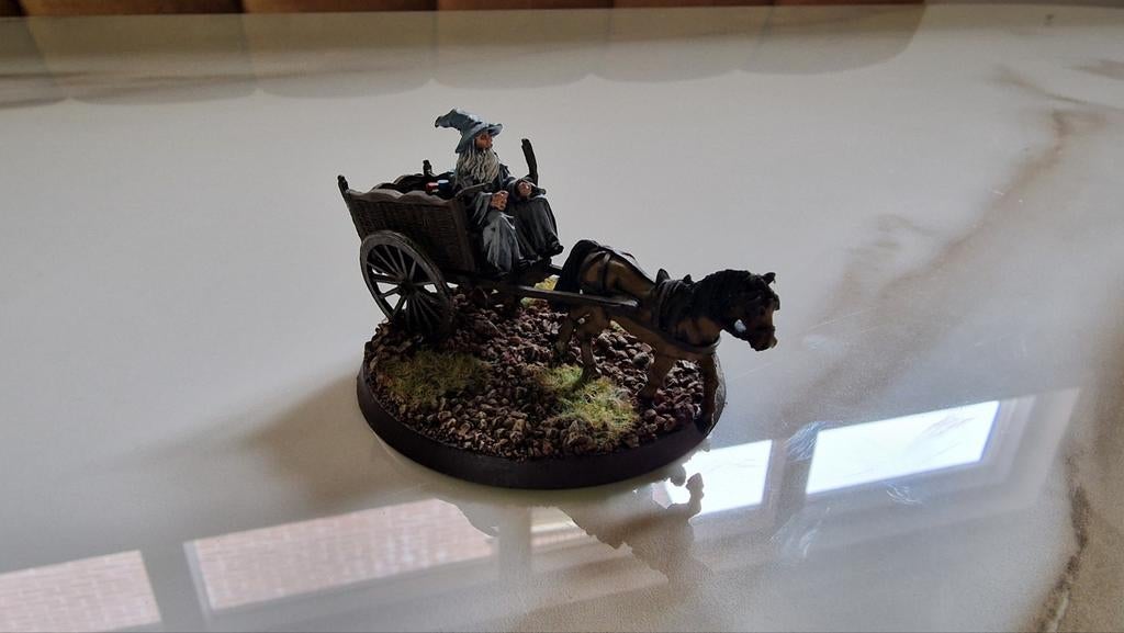Gandalf in Cart Lord of the Rings Warhammer Games Workshop, Hobby en Vrije tijd, Wargaming, Ophalen of Verzenden, Warhammer