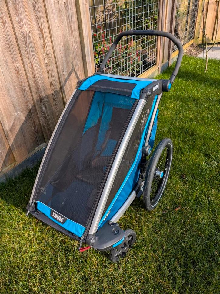 Fietskar Thule chariot cross 1, Fietsen en Brommers, Fietsaccessoires | Aanhangers en Karren, Kinderkar, Minder dan 20 kg, Ophalen