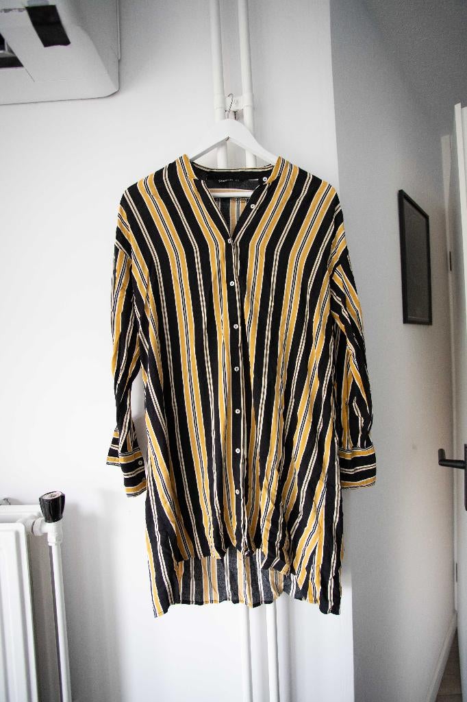 Blouse jurk met strepen Stradivarius maat S, Overige kleuren, Ophalen of Verzenden, Zo goed als nieuw, Maat 36 (S)