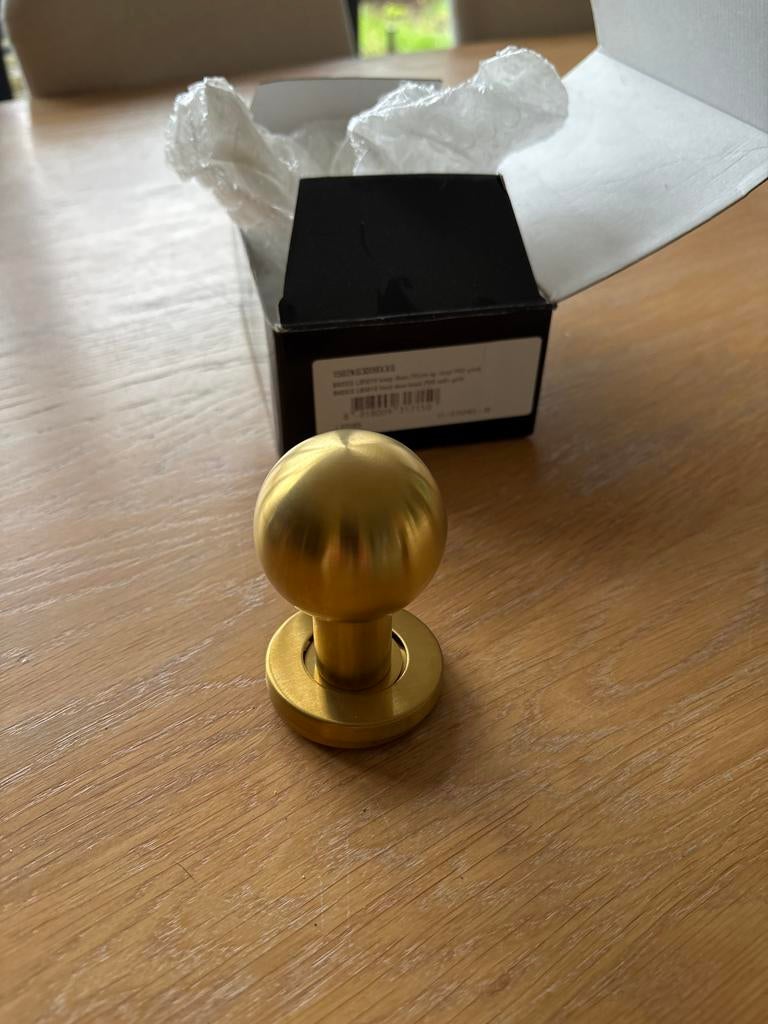 Deurknop formani goud PVD, Ophalen of Verzenden, Nieuw, Koper of Messing, Overige typen