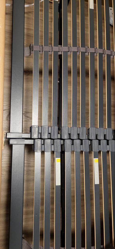 Bed met of zonder matras, Ophalen, Gebruikt, Bruin, Tweepersoons