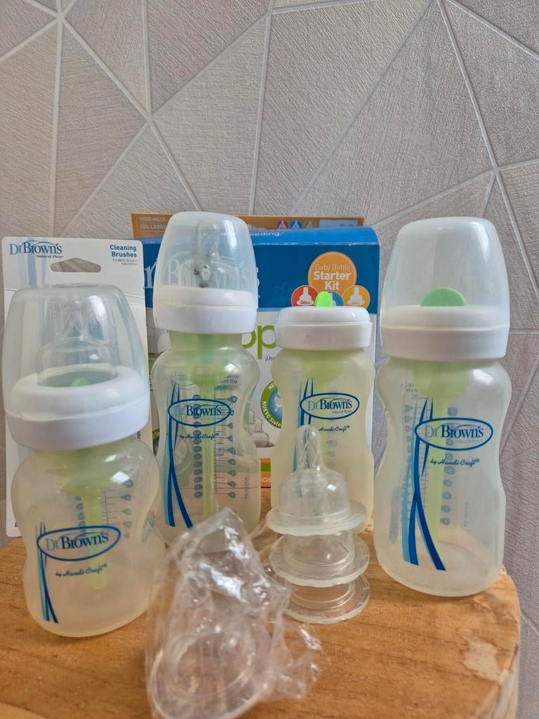 Dr. Brown's flessen en reinigingsborstels, Ophalen