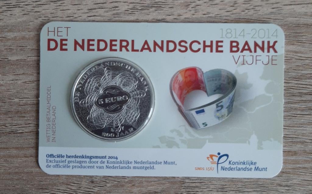 Munt van de Nederlandse bank, Postzegels en Munten, Munten | Nederland, Ophalen of Verzenden, Koningin Beatrix, Euro's, Losse munt