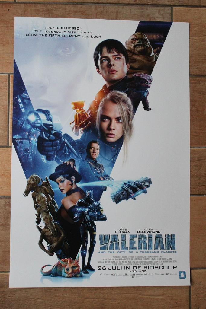 filmaffiche Valerian 2017 Luc Besson filmposter, Verzamelen, Posters, Rechthoekig Staand, Ophalen of Verzenden, Zo goed als nieuw