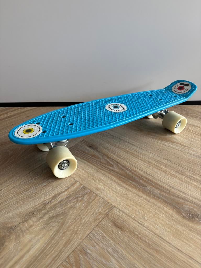 Skateboard - skate junior plastic blue, Ophalen, Zo goed als nieuw