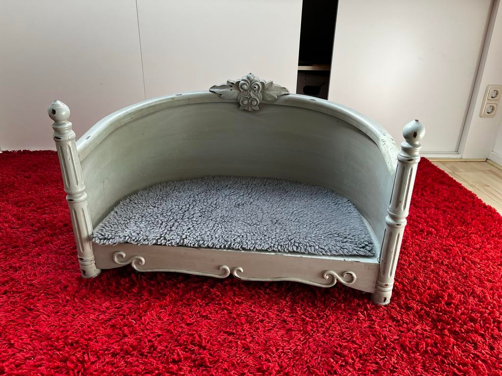 Houten hondenbank barokstijl. 75cm, Ophalen, Overige