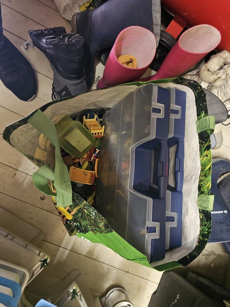 Bigshopper met playmobil, Ophalen
