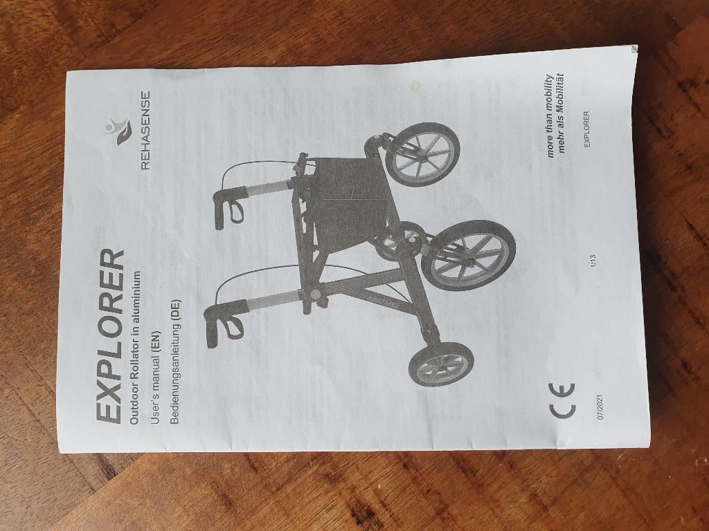 Rollator explorer, Ophalen, Opvouwbaar, Zo goed als nieuw