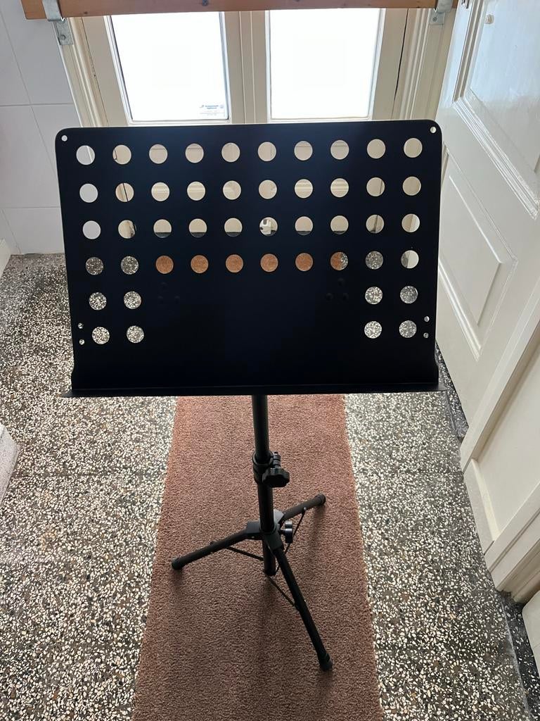 Muziekstandaard, stevig en opvouwbaar, Ophalen, Gebruikt, Muziekstandaard, Overige instrumenten