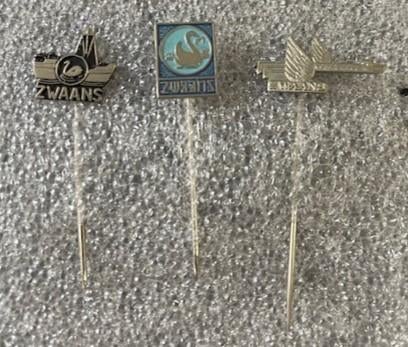 ZWAANS Dordrecht speldjes, Verzamelen, Speldjes, Pins en Buttons, Ophalen of Verzenden, Zo goed als nieuw, Overige onderwerpen