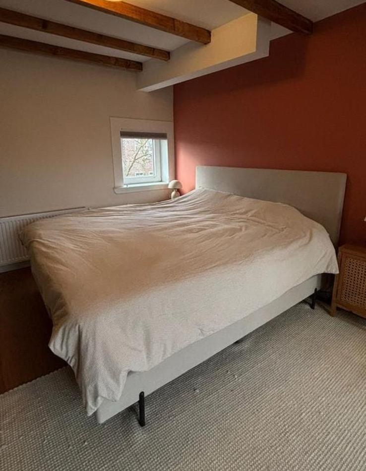 SwissSense Boxspring 200x180 cm neutral, Ophalen, Zo goed als nieuw, Tweepersoons